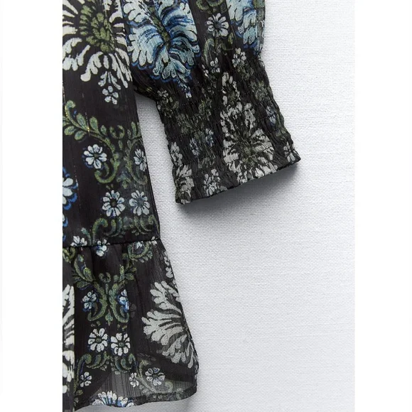 Zara PRINTED DRESS WITH VEST - Picture 6 of 8